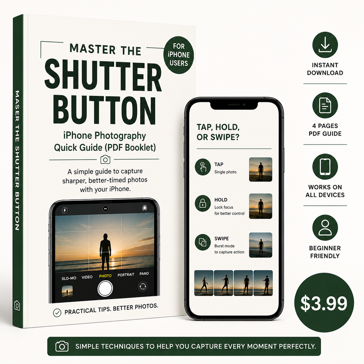 Master the Shutter Button – iPhone Photography Quick Guide (PDF Booklet)